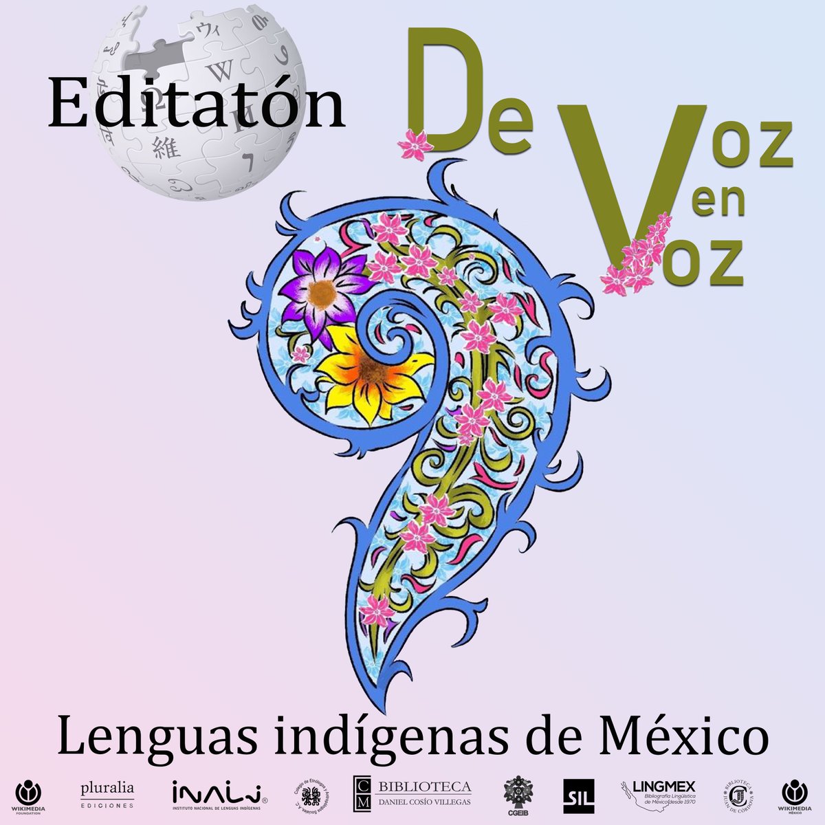 aidee_condoblee's tweet photo. Ven este 25 de octubre a @BiblioColmex al #editatón "De voz en voz: lenguas indígenas de México", buscamos crear/editar entradas en #Wikipedia:
- Sobre lenguas indígenas
- En lenguas indígenas
- Sobre autores indígenas
¡No faltes!
Registro: https://t.co/anBK9Fu4Ou
#WikiBDCV https://t.co/kLzBnpfVkb