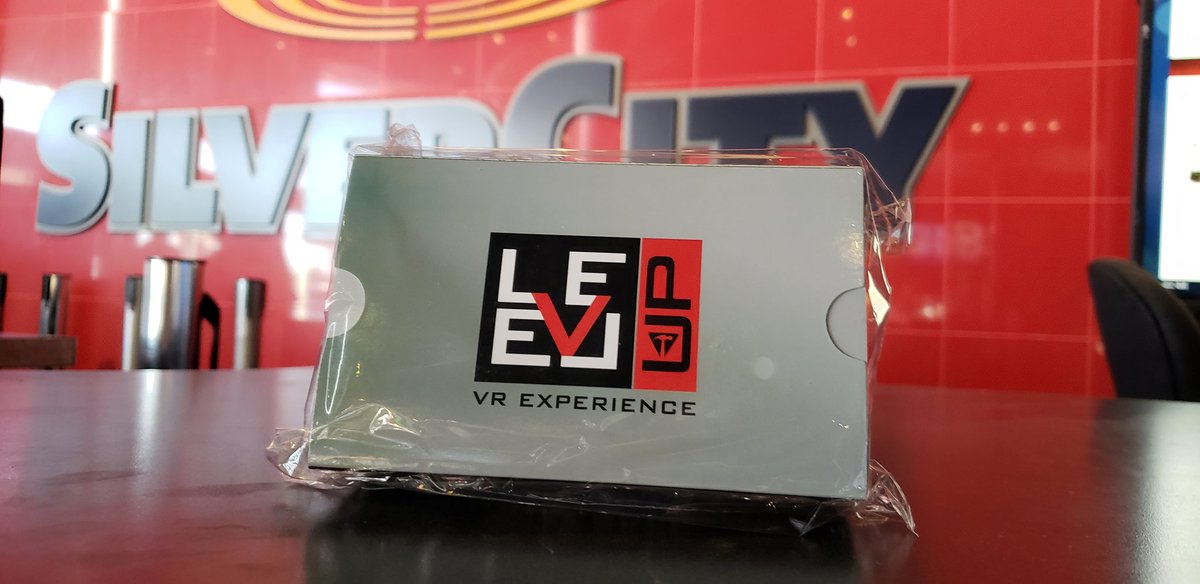 CMDannCA's tweet photo. We are getting set up for players to use #levelupvr this evening at @CineplexMovies in St. Vital. Players will get a free #googlecardboard for playing. #VirtualReality #tech #vr https://t.co/FAYKJRCKEG