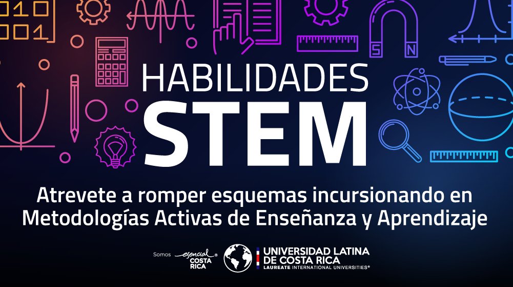 ULatinadeCR's tweet photo. ¿Querés ser un profesional disruptivo? 
Debés aprender la metodología STEM, donde enseñás aprendiendo y aprendés enseñando. 
Seguí este #FBLive el próximo 19 de octubre para que sepás cómo llegar a esta puerta del futuro. Ingresá al siguiente link: https://t.co/eikasr1fmo https://t.co/NkpfHcTluw