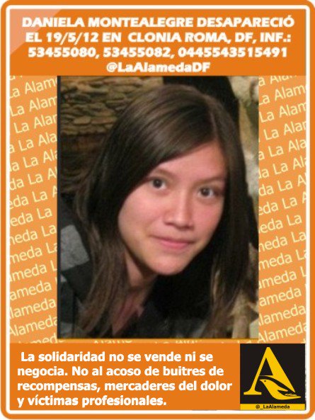 #Tebuscamos Daniela Montealegre #Roma #CDMX #911