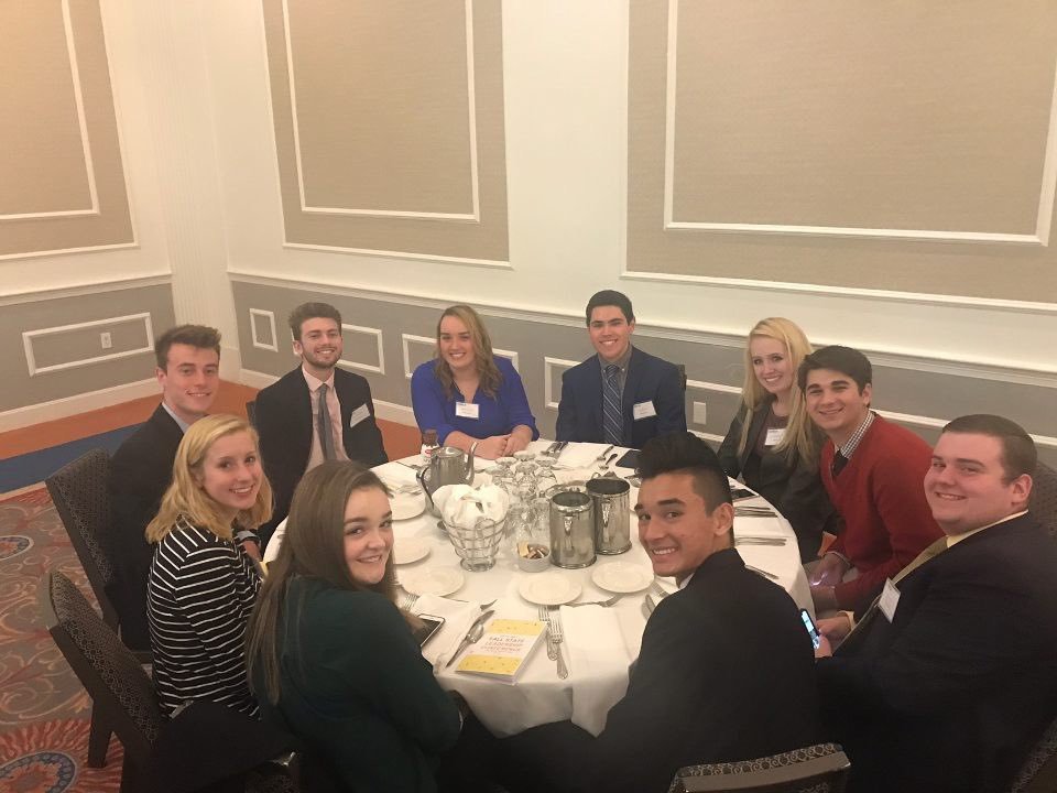WilmingtonDECA's tweet image. What a successful day at #MassDECA Fall State Leadership! We got to experience a fun leadership conference, an etiquette luncheon, ice cream, workshops, and signatures from our state officers! @mass_DECA #weareDECACATED 🔹🔹