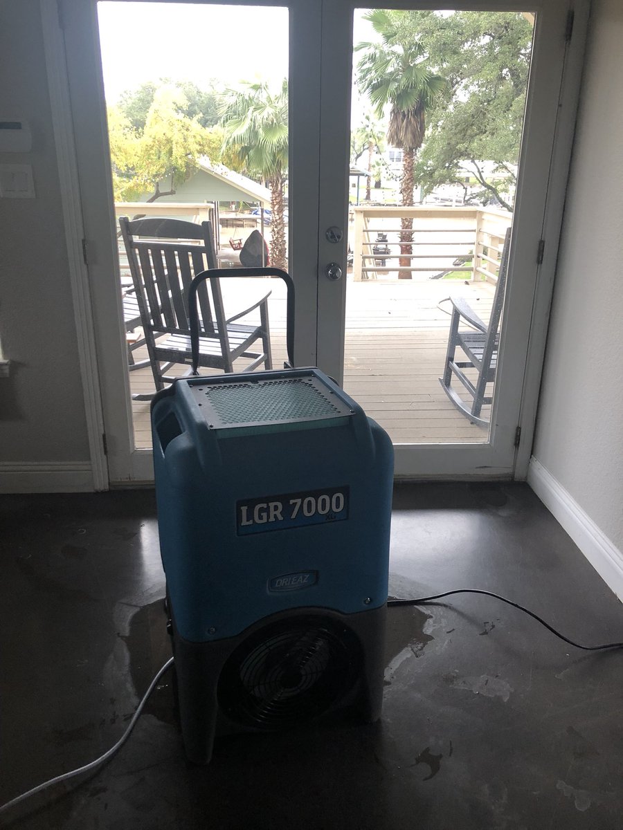 PRSCOOL's tweet photo. Already drying homes in Lake LBJ. Call PCS our response team is dispatched and in the area. Call (888)466-7180 #preferredclimatesolutions #24/7 #dehumidifier #dehumidifierrental https://t.co/rKqOqL5Djr