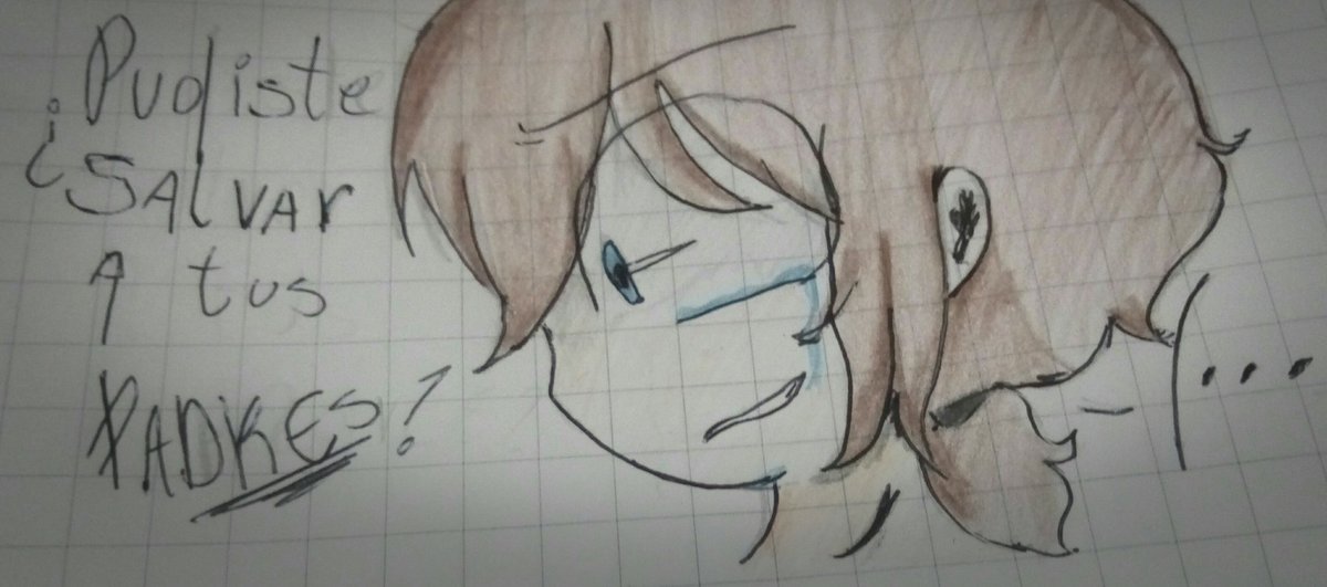 SkyEmpanadas's tweet photo. #DemonsSatistic #FNAFHS #Frededdy (?

Parte 2 (págs 5,6,7 y 8) 

Alv pobre de mi bb lo molestan :,v..si notan algo diferente pues quise cambiar un poco el diseño y hacerlo estilo anime mas o menos qwq (la mano me salio horrible LPM) https://t.co/42RxuGnxfS