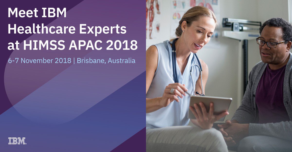 MarisadePeralta's tweet photo. We are proud to be leading the digital disruption in #healthcare at HIMMS AsiaPac. Come discuss with @IBM experts strategies to improve quality care with modern IT infrastructure  https://t.co/LZEDbghxfe https://t.co/wSG0MXNVWE