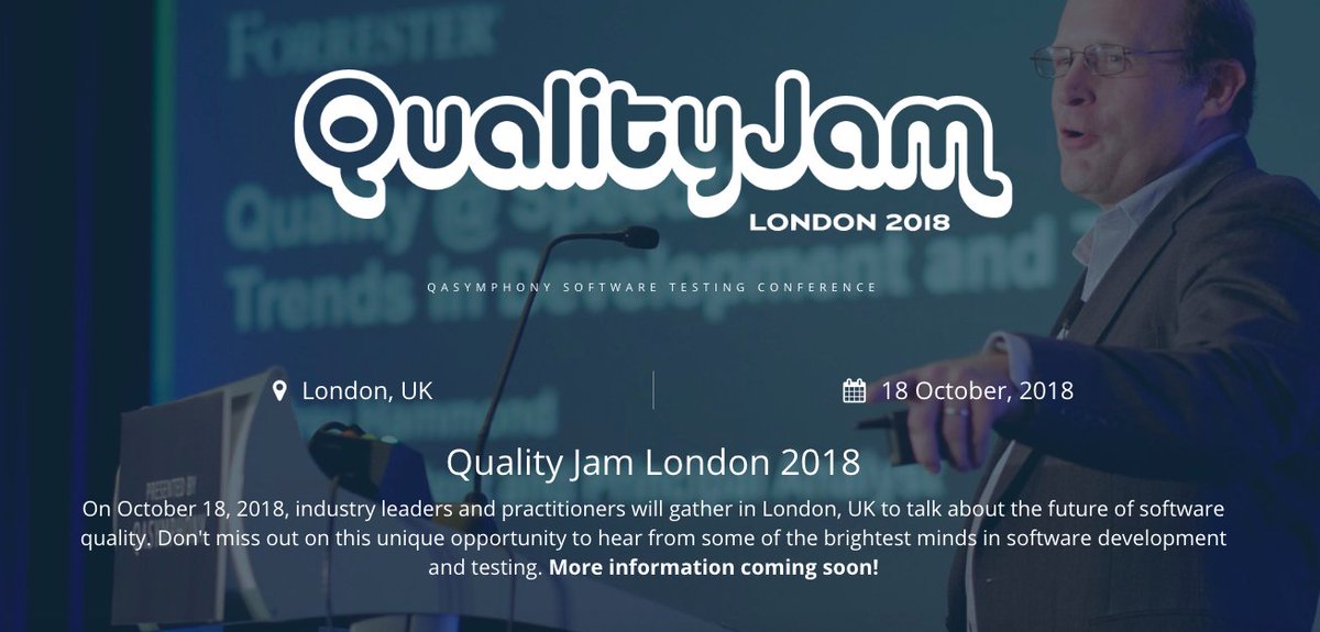 Steph_DT9's tweet photo. Exciting day for the @Neotys team sponsoring #QualityJam by @QASymphony in London, attending @newrelic #FutureStack in Paris, exhibiting at #QSDAY in Frankfurt with @imbus_AG and @SeleniumHQ #SeleniumConf in Chicago as Gold Sponsor :-)
Great day to be a Partner Marketing Manager! https://t.co/VGJyi2xTkH