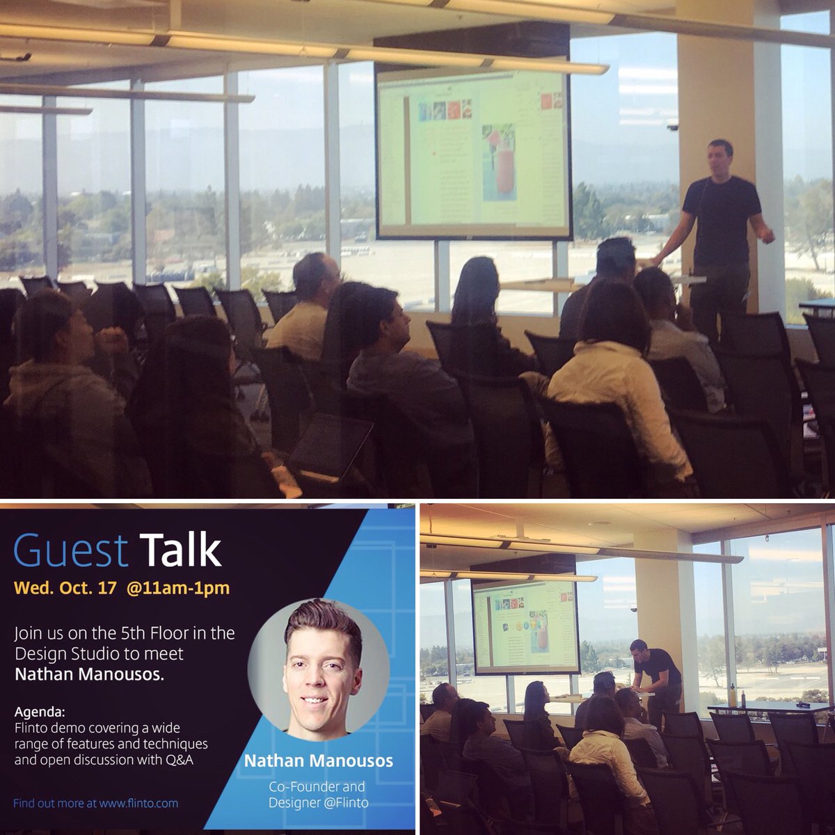 joeyvallejo's tweet image. Had an awesome Design & Prototyping Talk today with Nathan Manousos Co-Founder & Designer @flintoapp @trafnar thanks for coming in today to meet the design team #designandprototyping #prototypingtools #flintoapp #nathanmanousos #citrix #citrixlife #designlearning #getprototyping