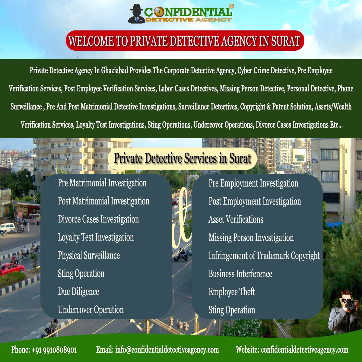 Confidential Detective Agency On Twitter Confidential Detective Agency Is One Of The Best Private Investigation Agencies In Surat Https T Co Ndejw4tjee Https T Co Mo2hamxqkh