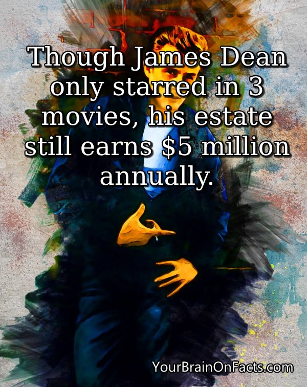 BrainOnFactspod's tweet image. No cheating - name the two that *aren&apos;t* Rebel Without A Cause.  Get more enduring legends at buff.ly/2NGwbBt #jamesdean #classicsnevergooutofstyle