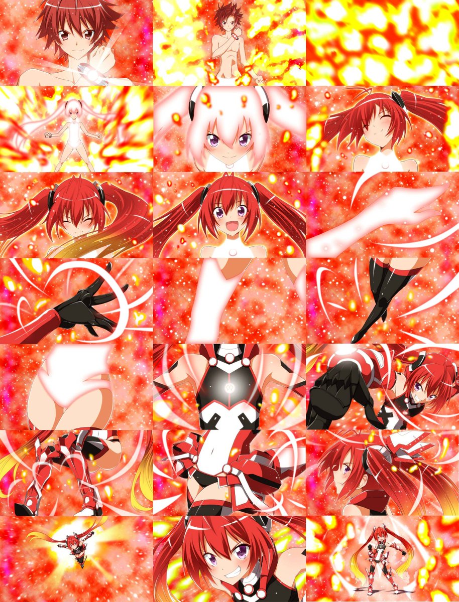 TheSnackWitch's tweet photo. This fanart of a full version of #TailRed's #transformation from "Gonna Be The Twin-Tail" makes me so happy. I love that show, but I wanted the sequences to be more elaborate like this. https://t.co/fHu4nRJqeW