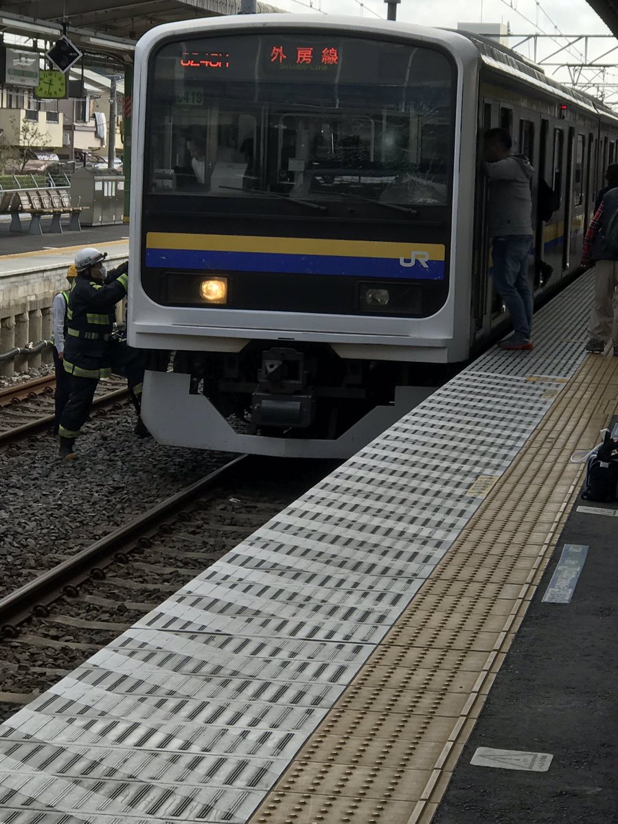 誉田駅で人身事故が起きた現場の画像