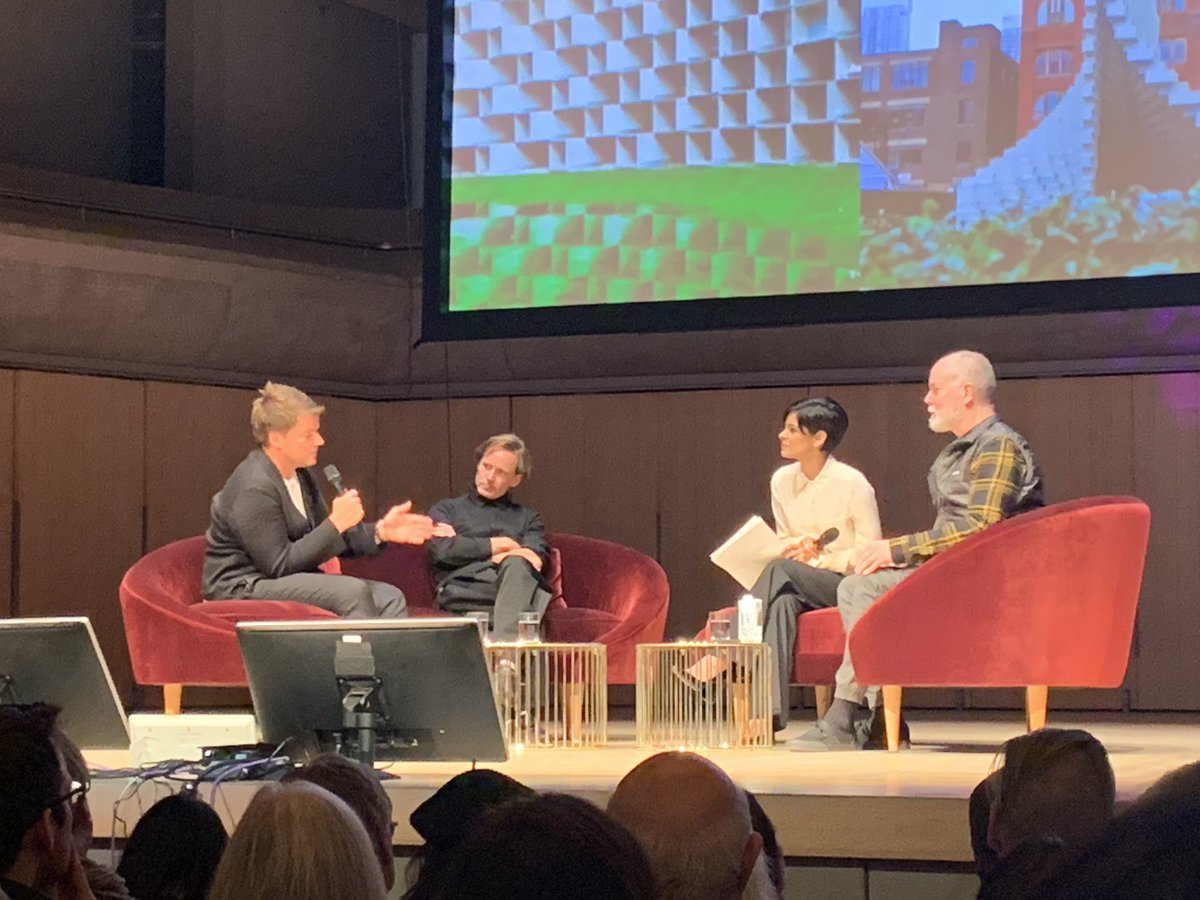 ChristalOnTheGo's tweet photo. “You’re a product of the village you grow up in.” @westbankcorp’s Ian Gillespie on crediting @BjarkeIngels &amp; @DougCoupland for his dedication to #publicart &amp; #architecture.  #UnzippedToronto https://t.co/ZgbqBAv894