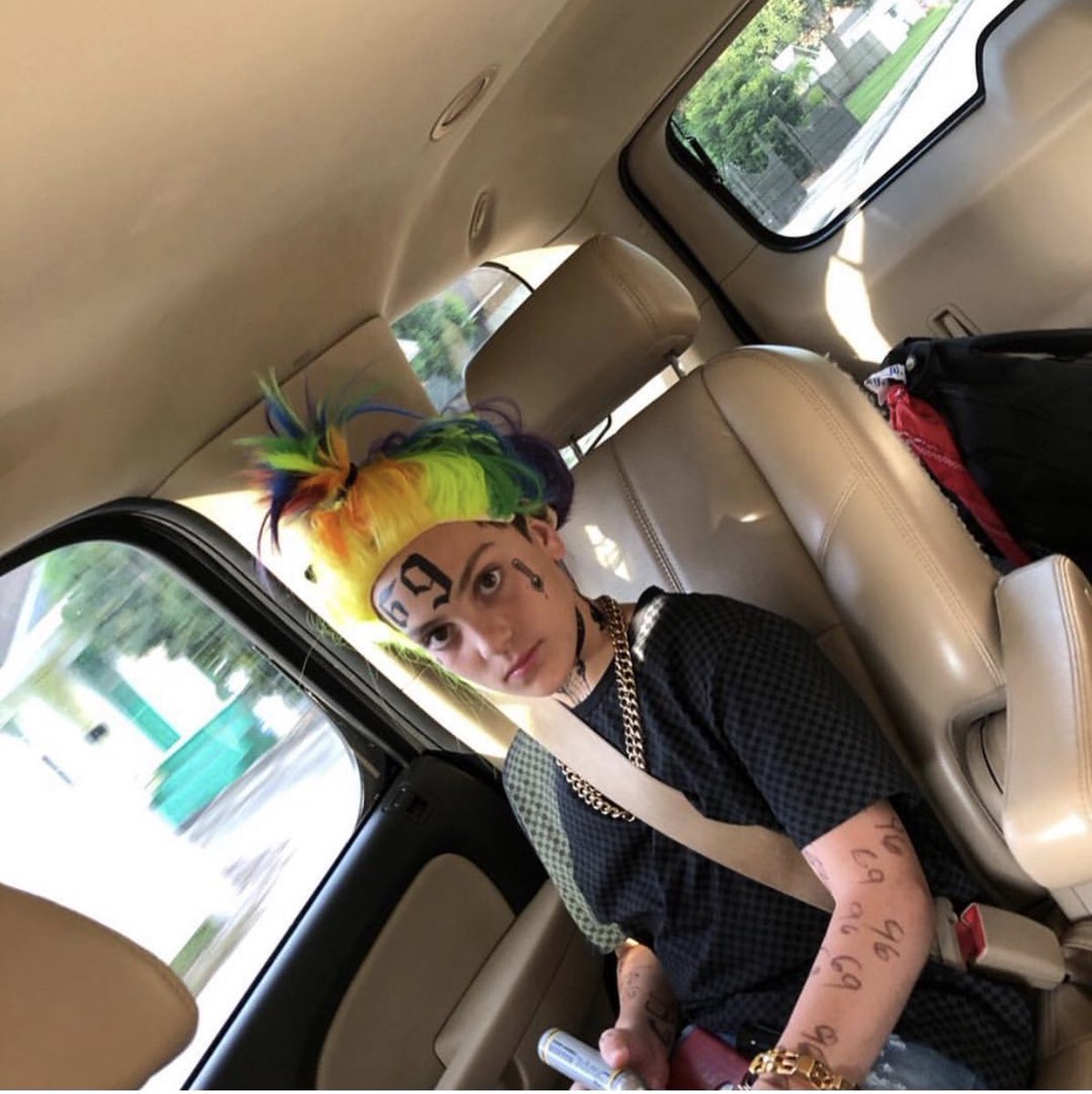 GeffonJaede's tweet photo. Damn I was 6ix9ine for hoco, missed some tattoos but we tried our best treway https://t.co/ZVx1q81CIt