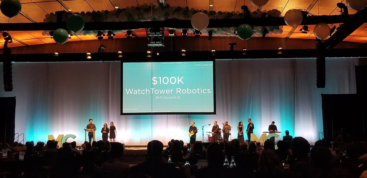 FORGEImpact's tweet image. YES!!! congrats from the @GreentownLabs family to @WatchTowerRobot! For winning the grand prize at the #MCAwards18!
