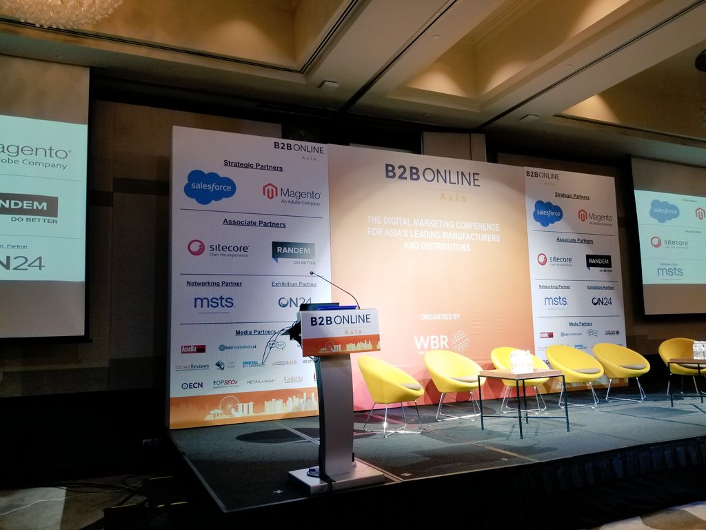 Ready to kickoff day 2 of <a href="/b2bOnlineAsia/">B2B Online Asia</a> with a small talk from yours truly!! #LetsGo #b2bonlineasia