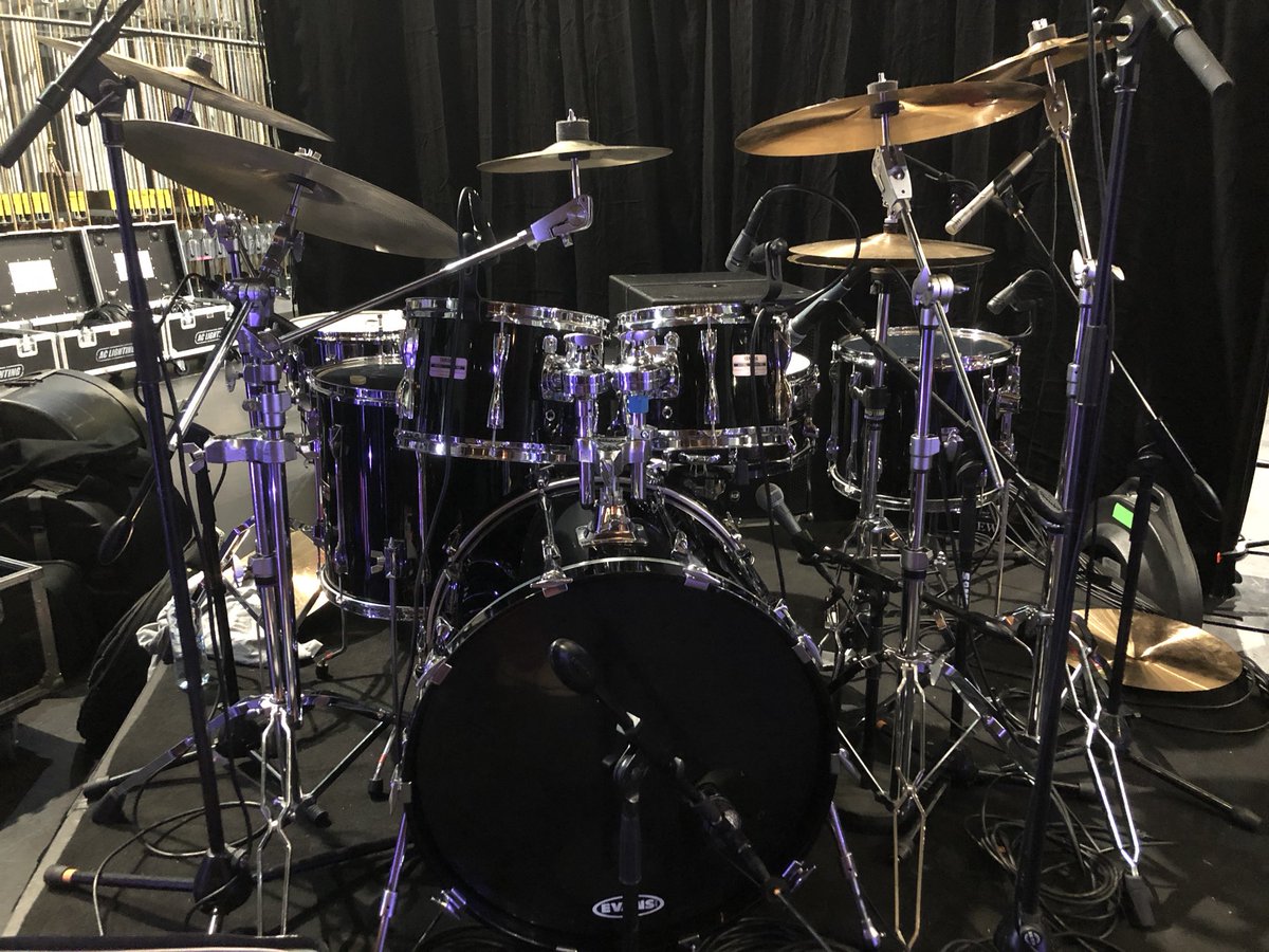 Ted_SwayingHill's tweet photo. What's crazy is Steve Gadd will be playing this exact venue as well and I'm playing on a recording Custom kit from @YamahaDrums that's similar to his! #RecordingCustom #MyFirstTour #BacklineDrums https://t.co/529DHBxaG0