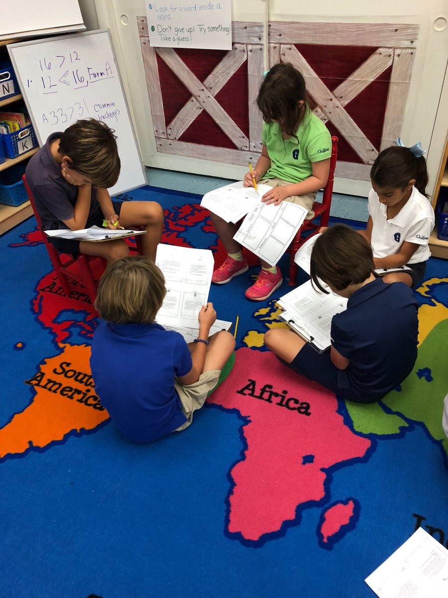 Working together and sharing ideas! #gslearning #❤️Stellaluna