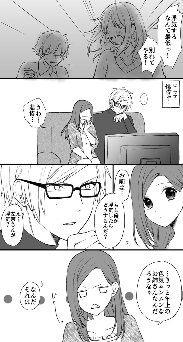 【左いづ(付き合ってる)】前に見たタグが良かったから…くそいちゃいちゃしてます
でも左京さん俺が浮気したら～なんて言わないと思う 