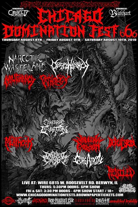ReviledTX's tweet image. The lineup for @CDF_fest continues to fill out. We can't wait to bring a new breed of TXDM sickness to Chicago along side our brothers in #DefiledCrypt! 

Also, HOLY FUCK #DESPONDENCY IS PLAYING 

#ReviledTx #BrutalDeath #BrutalDeathMetal #TXDM #DallasBrutalDeath