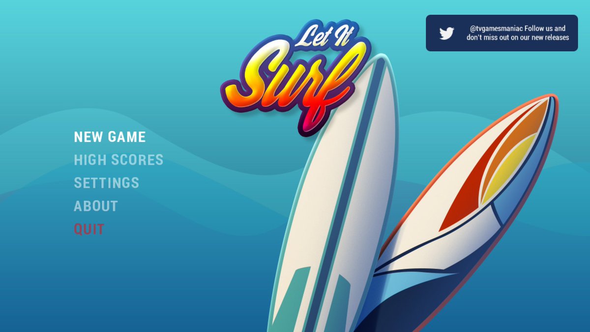 The most popular game of the weekend with 220.000 game plays was "Let It Surf". Here are some stats:

- Over 55% users start the game on LG TVs, 40% on Samsung TVs, 5% were other platforms
- 50% of our users come from 5 countries only: Brazil, Vietnam, China, Colombia and Russia