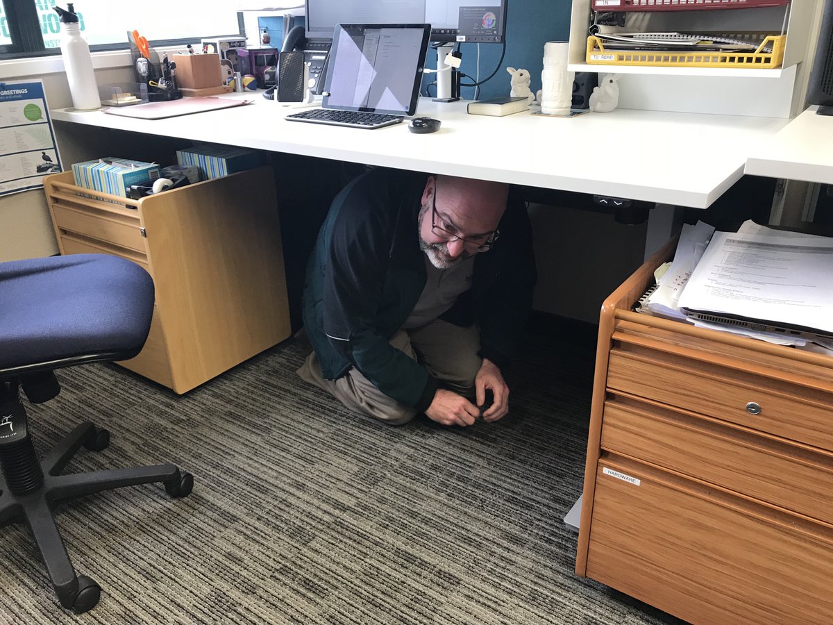 HorizonsRC's tweet photo. Did you take part in the national earthquake drill this morning? Our staff did and demonstrated a range of techniques. For more information about how you and your family can be prepared see here: https://t.co/6ZtJqmcIFv #nzshakeout https://t.co/kk14dHaKTg