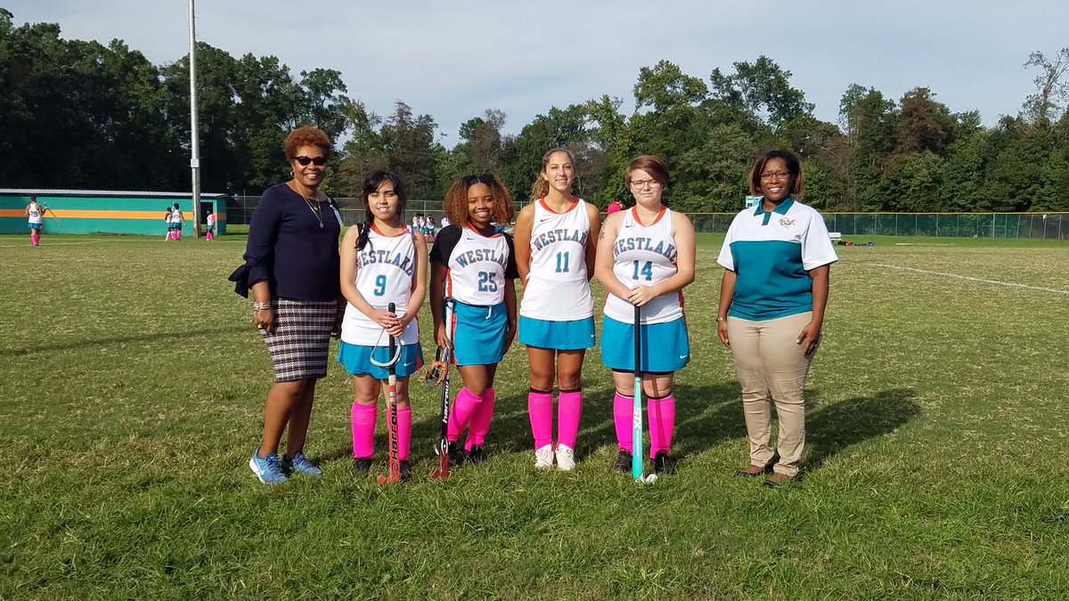 Yesterday’s senior night honoring the members of the class of 2019 #fieldhockey #pinkout <a href="/Westlake_HS/">Westlake High School</a>