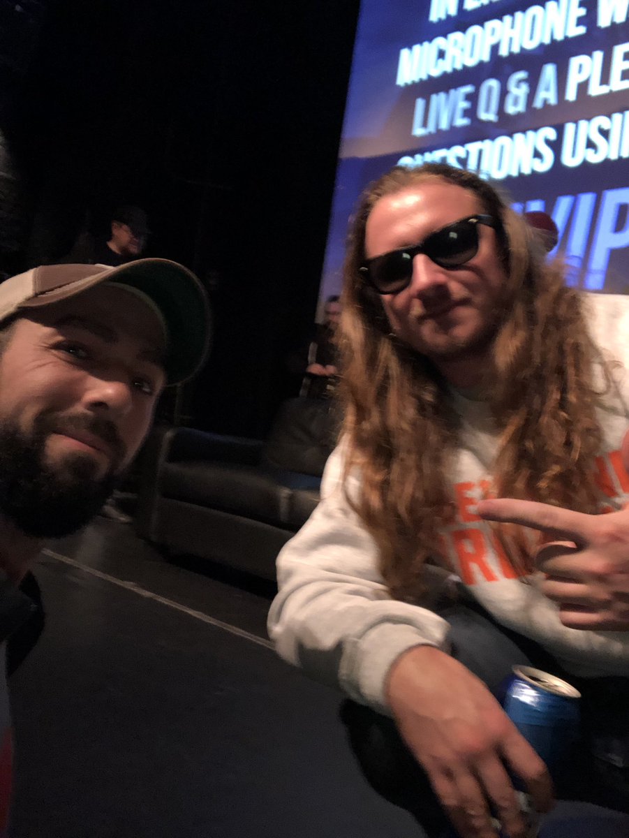 matt_dahl13's tweet photo. Awesome night with @PardonMyTake live. A lot of respect for what these guys do #RIPBVT @BarstoolBigCat @PFTCommenter @hen_ease https://t.co/zcBqqwZumc