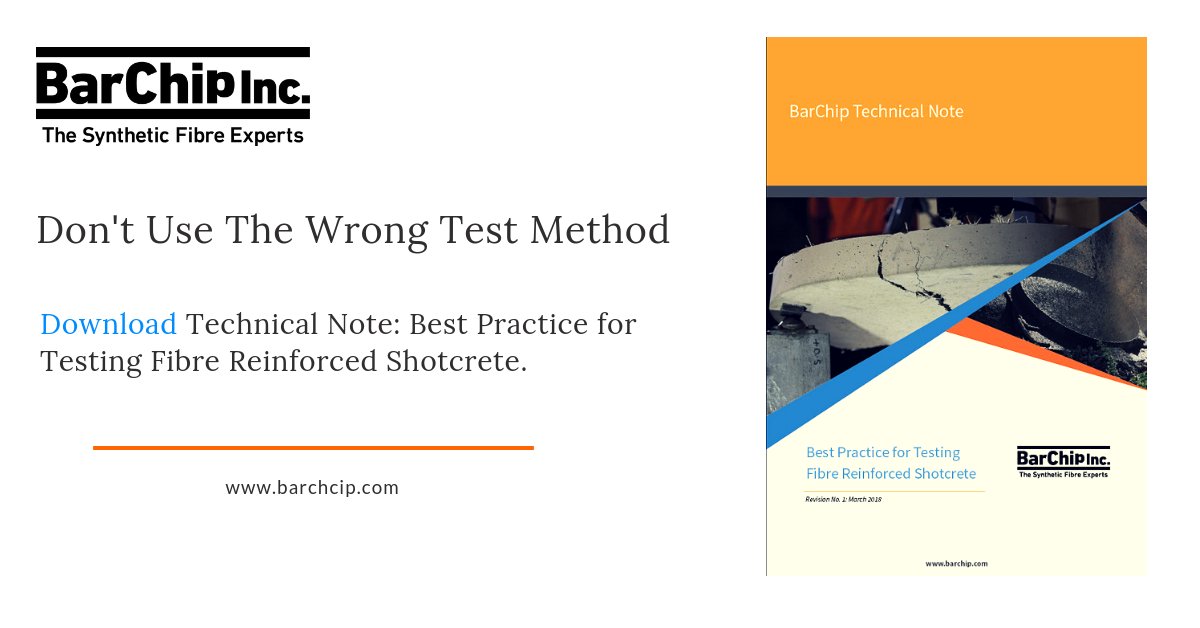 Are you using the right test method for your fibre reinforced shotcrete? Find out in Technical Note: Best Practice for Testing FRS - ow.ly/A5Bn30mheWl