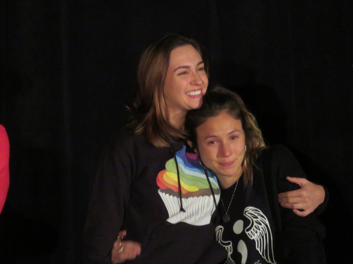 Day 19 without Wynonna Earp:I just remembered Dom had a breakdown before and after earpercon and Kat was there for her and I am an emotional mess all over again #WynonnaEarp    #TheScifiFantasyShow  #PCAs