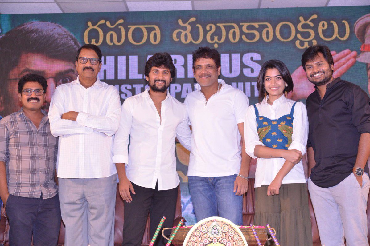 NaniFanForever's tweet photo. #DevaDas Team Wishing you all Happy Vijayadasami Subhakankshalu successfully running 25th Day .
#Blockbusterdevadas @NameisNani https://t.co/qXEmnNX3pT