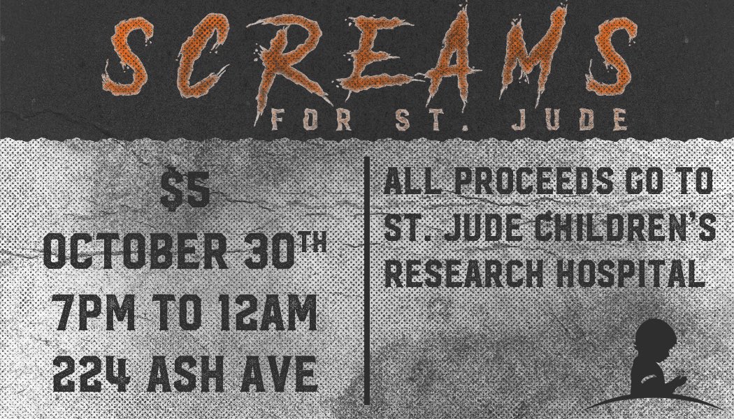 TKE_Epsilon's tweet photo. Screams for St Jude is 13 days away! Find your favorite TKE to buy a ticket, or come to TKE on October 30th and pick one up at the door! https://t.co/dzALV5aVYs