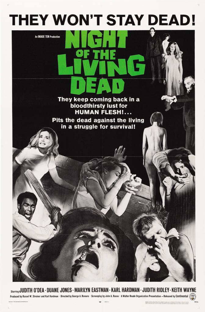 10/17One of my favorite movies of all time:Night of the Living Dead (1968)“They’re coming to get you, Barbara”RIP George Romero
