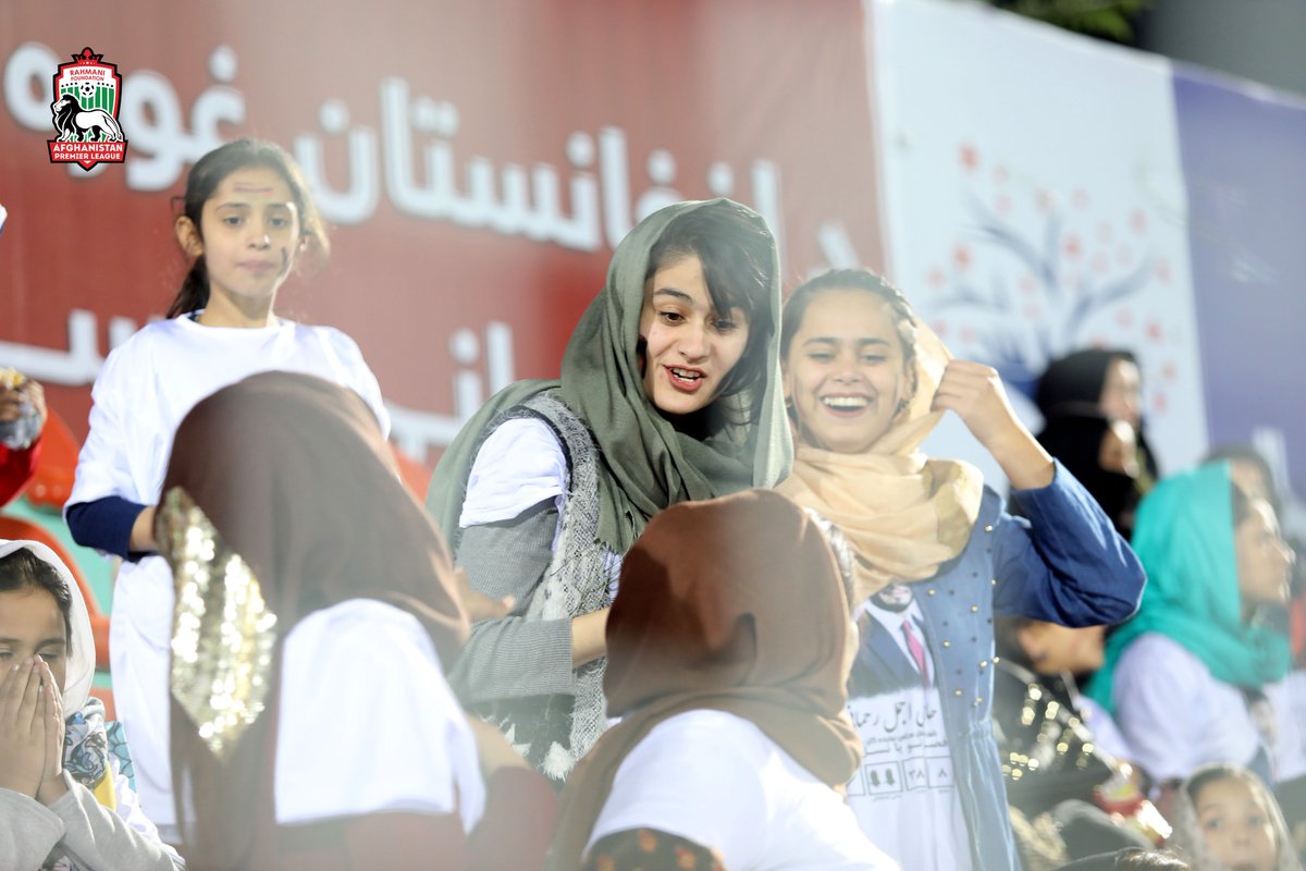 Football fans cheer their favorite teams on in #Afghanistan #Premier League match between #De Abasin Sape and #Mawjhai Amu at the #Football Federation Stadium. @saadmohseni @AfPremierLeague @ShaficGawhari @TOLO_TV