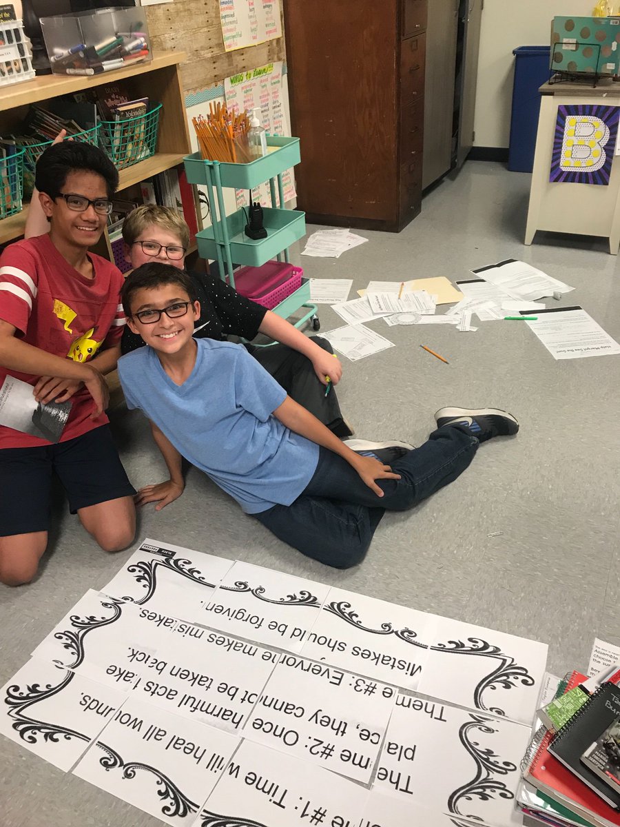 havingclassn7th's tweet photo. End of Day 1 into Day 2. #LiteratureEscapeRoom #loveseeingkidssoexcitedaboutreading #Newtakeoncreatingstudyguides #boltontofivesin7th https://t.co/0LOVh6ZDy6