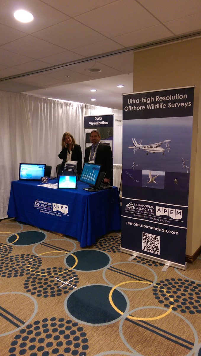 APEMAmerica's tweet photo. Thanks to everyone @AWEA’s #OffshoreWIND2018, especially our colleagues @normandeauassoc. We learned a lot and made some new friends, see you next year! https://t.co/EAZablEV83