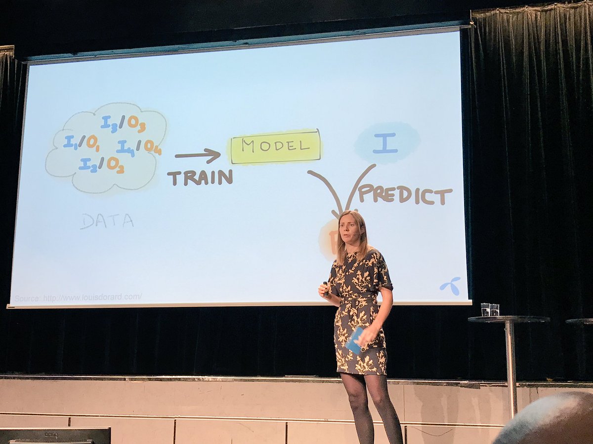 Fantastiske <a href="/AstridUndheim/">Astrid Undheim</a> forteller om kunstig intelligens for fullsatt sal på <a href="/NHHnor/">NHH Norwegian School of Economics</a> #NHHForum - og spør «Vil roboter ta jobben vår?» 🤖🤖 #AI 
Live stream 👉🏼facebook.com/NHH.Norway/vid…