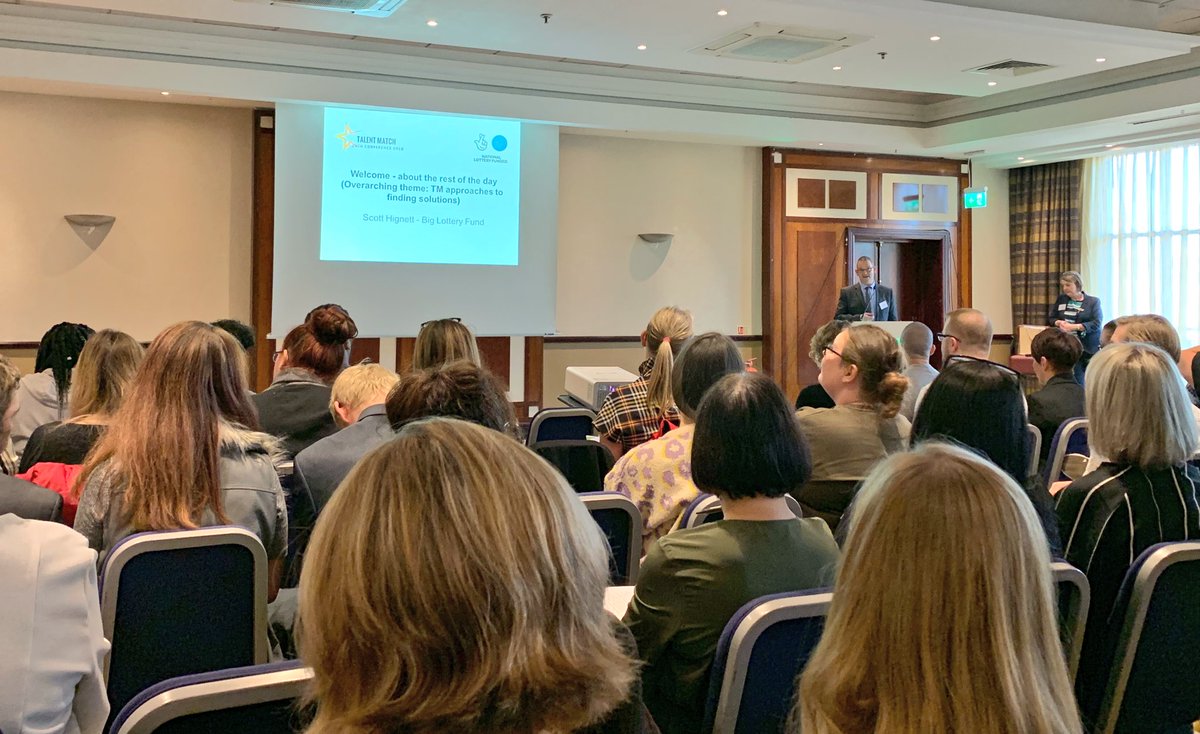 Scott Hignett, Head of Funding @BigLotteryFund, talks about research by <a href="/TalentMatchLDN/">Talent Match London</a> &amp; @GMTalentMatch looking at young people hidden from statutory support services in his opening keynote speech. Read <a href="/LondonYouth/">London Youth</a>’s research at: londonyouth.org/wp-content/upl…
#TalentMatch2018