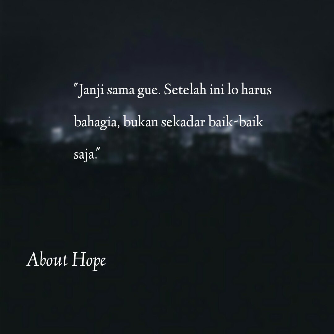 eka_agstnarp's tweet photo. "Janji sama gue. Setelah ini lo harus bahagia, bukan sekadar baik-baik saja."
https://t.co/aPcPtRpDjp
@StorialCo
#CeritainAja #fiksi #abouthope https://t.co/AIxVFcEkg2