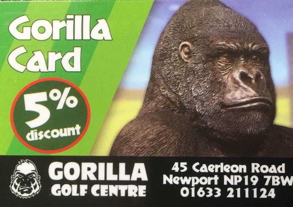 For £5 you can purchase one of our Gorilla Golf Discount Cards! With this you get 5% discount off everything in store (excl sale items) or use it as a gift card &amp; top up as much as you like &amp; STILL get the discount! Ask in store for details. 🦍 ⛳️ 🏌️  #GorillaGolfCentre #Golf