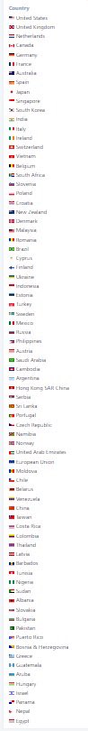 TCPmedia.org has been visited by many people from every one of these countries! Can you find your country on this list? 

The Rumor Magazine is a global phenomenon, from Australia to Zimbabwe, we love you ❤️