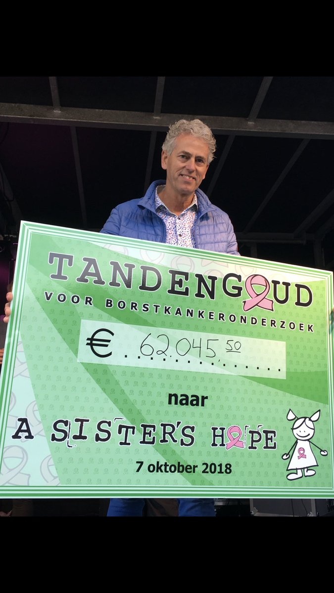 EDMTandartsen's tweet photo. Het totaalbedrag voor 2018 dat we op 7 oktober hebben mogen overhandigen. Trots en blij dat er steeds meer tandartsen beseffen dat onze maatschappelijke verantwoordelijkheid zo zichtbaar gemaakt wordt. #tandartsen #knmt #kom #ant jullie mogen allemaal meedoen #asistershope https://t.co/ec5b0gjuQl