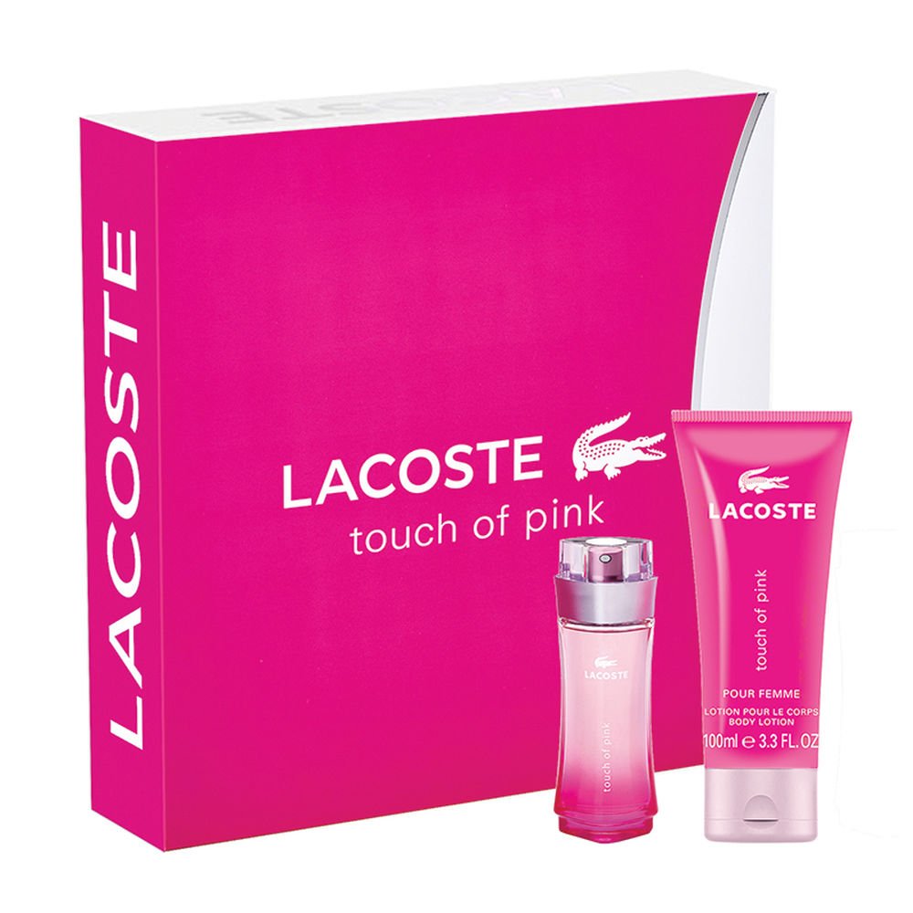 pink lacoste perfume gift set