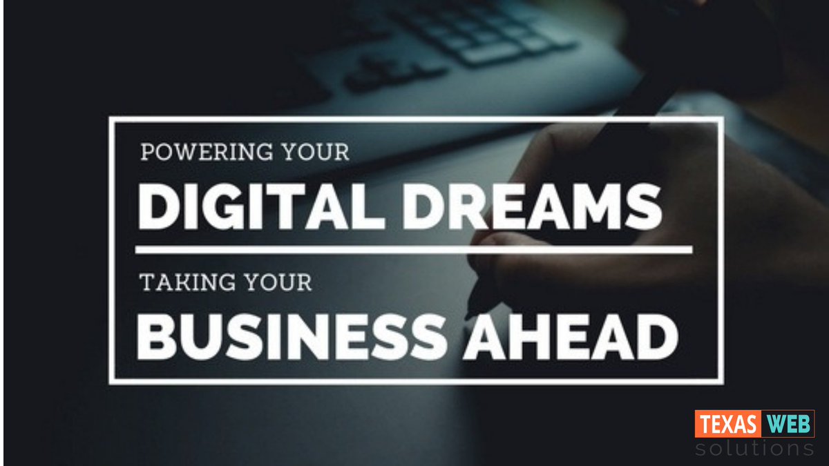 "Powering your Digital Dreams, Taking your Business Ahead!!"

Want to Increase Demand, Traffic, Leads &amp; Sales?All Together! Then you are at a right place, Texas Web solutions helps you to get a one-stop solution for all your digital needs.

 #seo #digitalmarketing #WebDesign