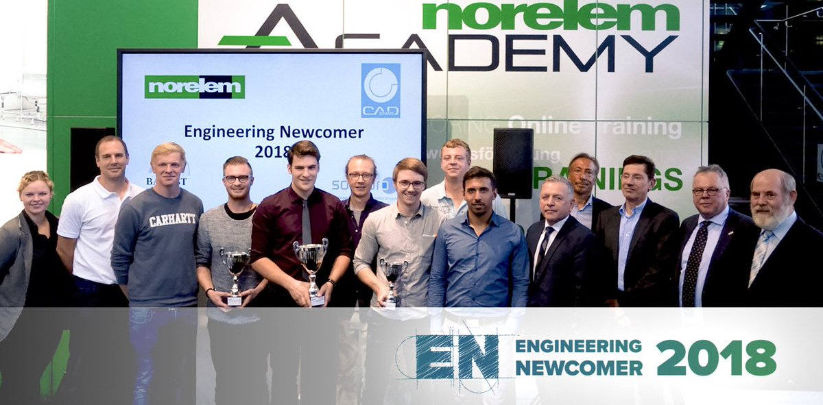 CADENAS_DE's tweet image. Nachwuchsingenieure glänzen auch 2018 beim Engineering Newcomer Konstruktionswettbewerb – jetzt wurden die pfiffigsten Konstruktionsideen auf der #Motek2018 ausgezeichnet. Hier sind die Gewinner-Projekte: bit.ly/2EqYULm, #EngineeringNewcomer, @norelem, @solidpro_gmbh