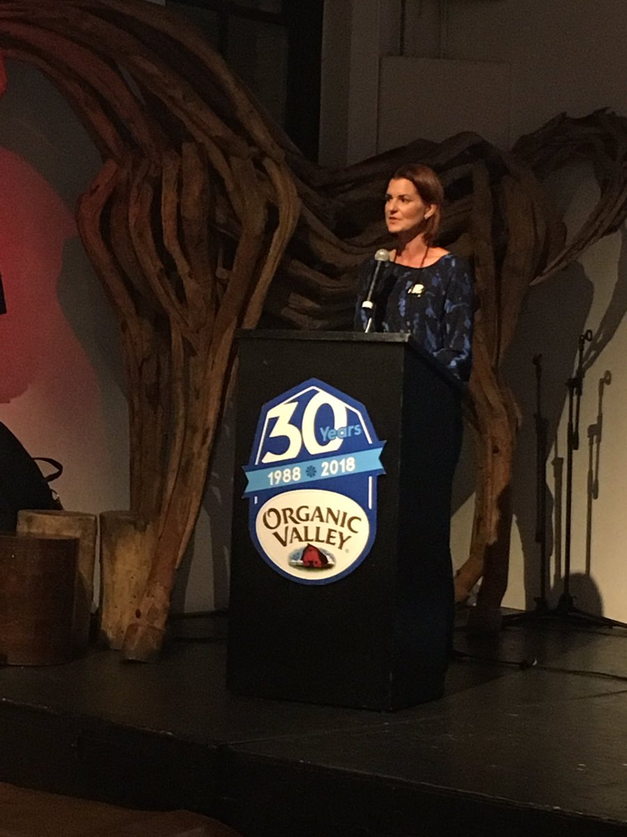 sjsadowski's tweet photo. Thank you @OrganicValley for your fantastic #GrassUp event tonight! Proud to partner with you on advancing positive change in our food system, starting with the farms! And thanks to @mcclellanddairy and @InstCycle for your inspiring speeches!! https://t.co/hdL3lJWLOz