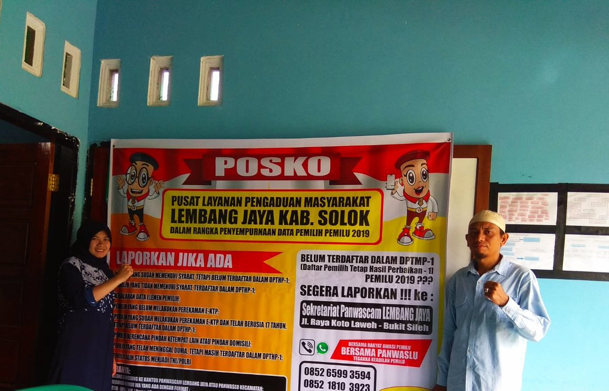 eli_mardona's tweet photo. # Segera laporkan jika belum terdaftar di DPTHP_1
#poskopengduanGMHPkecamatanlembangjayakabupatensolok
#bersamarakyatawasipemilu
#bersamabawaslutegakankeadilanpemilu
#pemiludamai https://t.co/ieZYs4FSmi