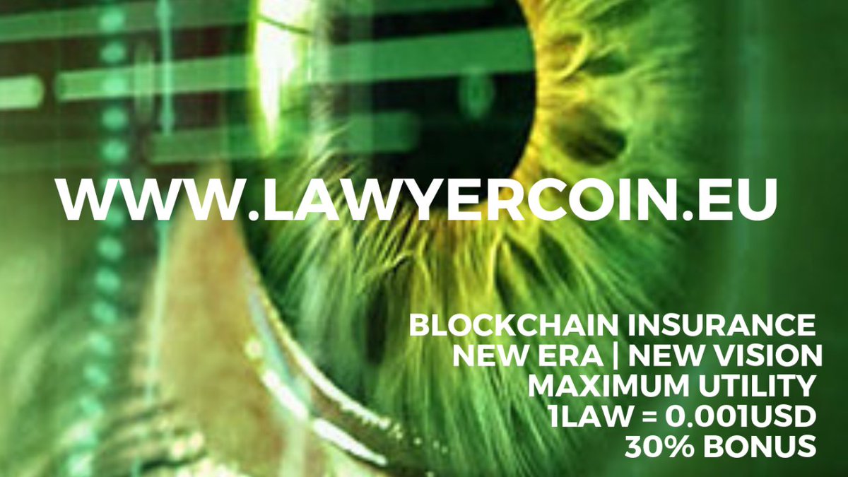 lawyercoin_coin's tweet photo. ⌛️ HURRY UP!!6DAYS ⌛️ 
🔥Don't miss the chance to join BLOCKCHAIN INSURANCE !🔥
 ✅Buy your coins now!1LAW costs 0.001USD plus a 30% bonus!
Join us!  ➡️https://t.co/nxbXWcsYzn ⬅️
Next PHASE: ICO-1LAW=0.02USD

cc: #bitcoin #Decentralization #blockchain #BTC #cryptocurrency #AI https://t.co/tBrN8ywu75