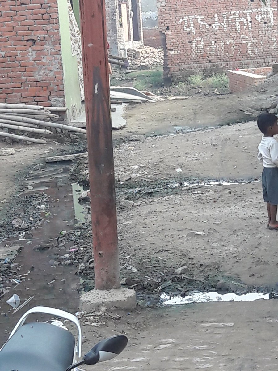GudAkki's tweet photo. @DmMeerut yeh halat h sir sadhu nagar gali no5 kanker khera meerut cantt jisko smart city ka naam diya gya h   jha koe na aata h na media pouchti h na koe sunne ko tyyar h so sir yha bhut jada gandgi h na pani risav h esse bemari hi milti h yha k logo so plzz help him https://t.co/lSCcWZEXuU