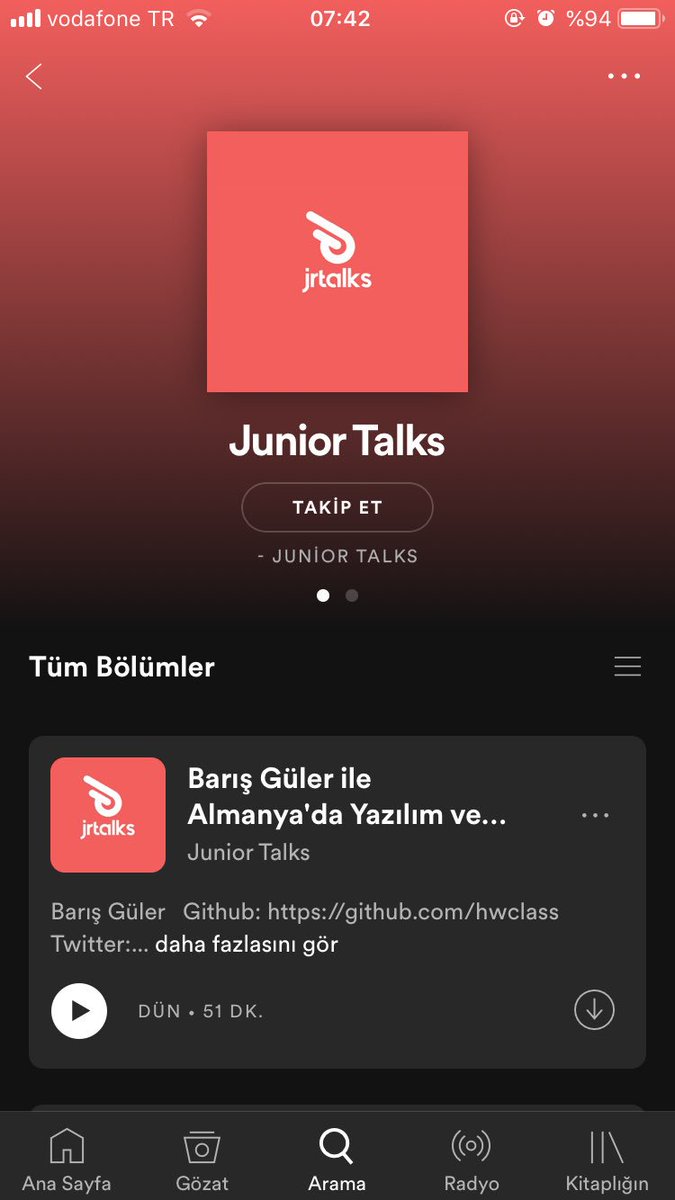 JuniorTalks's tweet photo. Artık bizi Spotify üzerinden de dinleyebilirsiniz 🎧 https://t.co/eB3jImwori