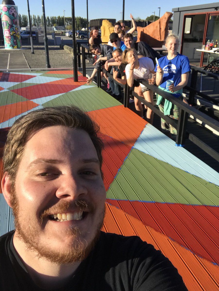 CYC_CHCH's tweet photo. The crew who are making it all happen 🎨 #centrestage #placemakingatonecentral https://t.co/Nz4iA6bjf4