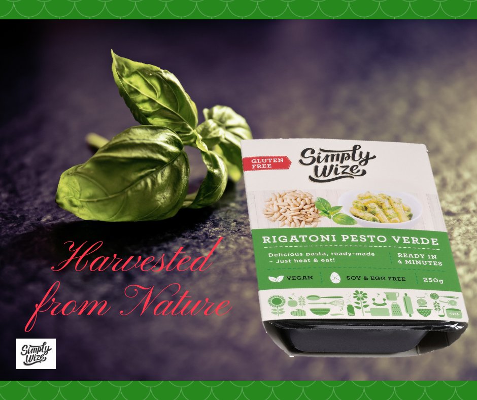 SimplyWize's tweet photo. Look what's NEW- Simply Wize Ready Made Meals- VEGAN and GLUTEN FREE- Just heat in your microwave on Medium for 4 minutes - and enjoy a delicious Rigatoni Pesto Verde - Ready in a Flash! Available now at IGA stores. https://t.co/nVe9deImac
